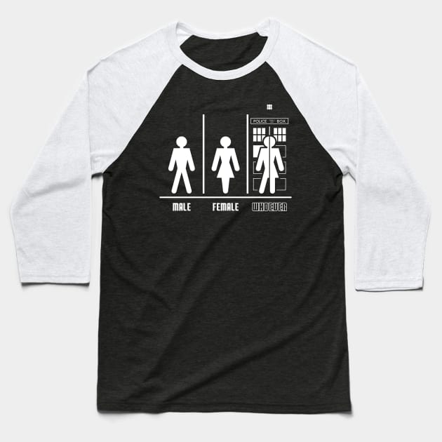 WHOever Baseball T-Shirt by TrulyMadlyGeekly